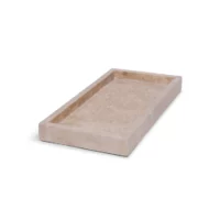 Travertine dienblad - rechthoek