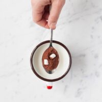 Fluffy marshmallow chocolate powder